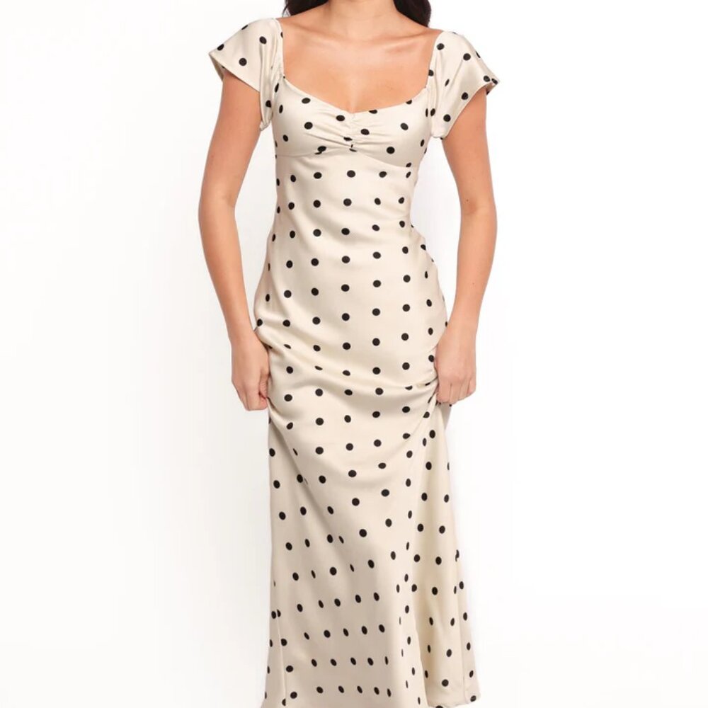 Elke Maxi Dress - Black Dot Petal & Pup